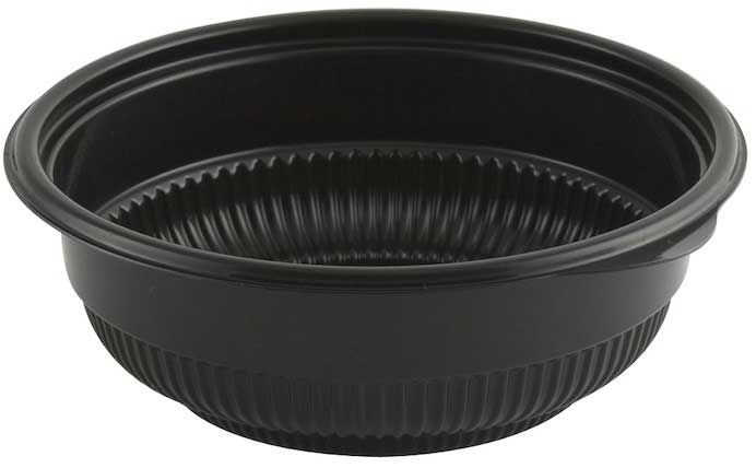 Anchor Packaging Incredi Bowl Black Polypropylene Round Soup Bowl, 16 Ounce Capacity -- 250 Per Case