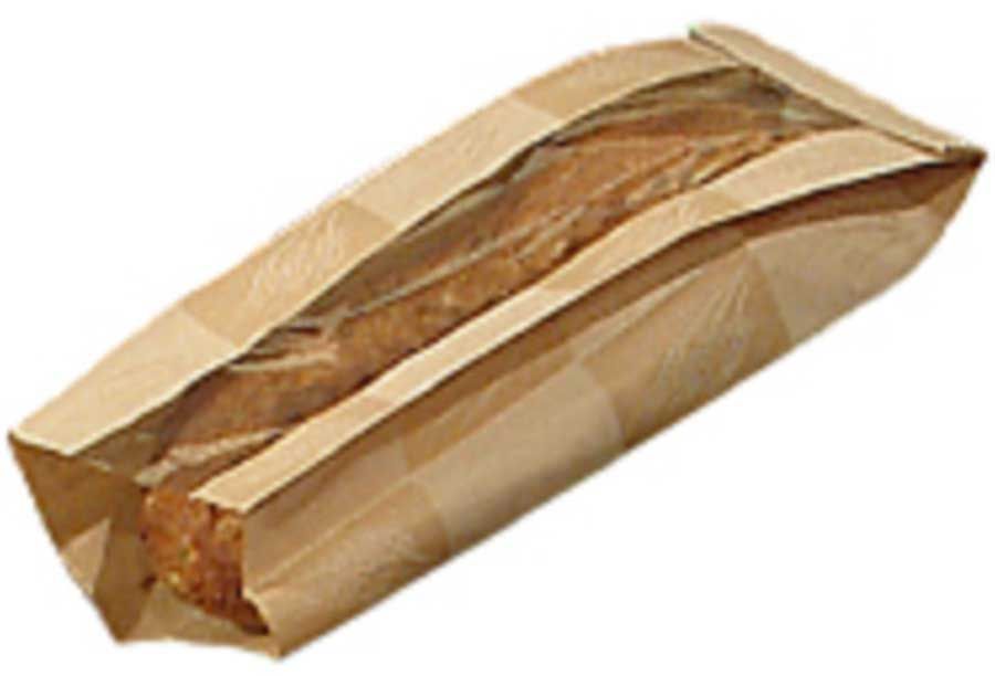 Ecocraft Natural Kraft Double Panel Artisan Bread Bag, 6 X 3.5 X 13.5 Inch -- 500 Per Case