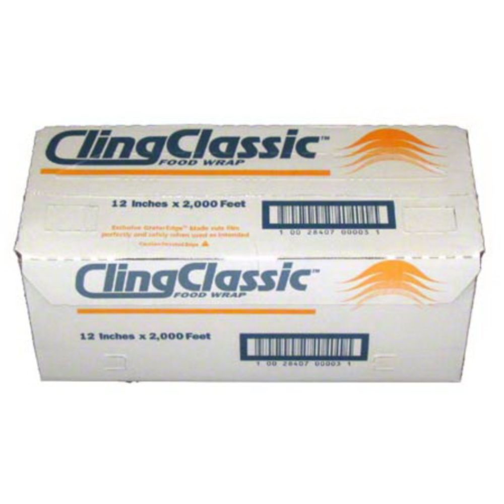 Aep Pvc Foodservice Cling Film In Cutter Box, 12 Inch X 2000 Feet