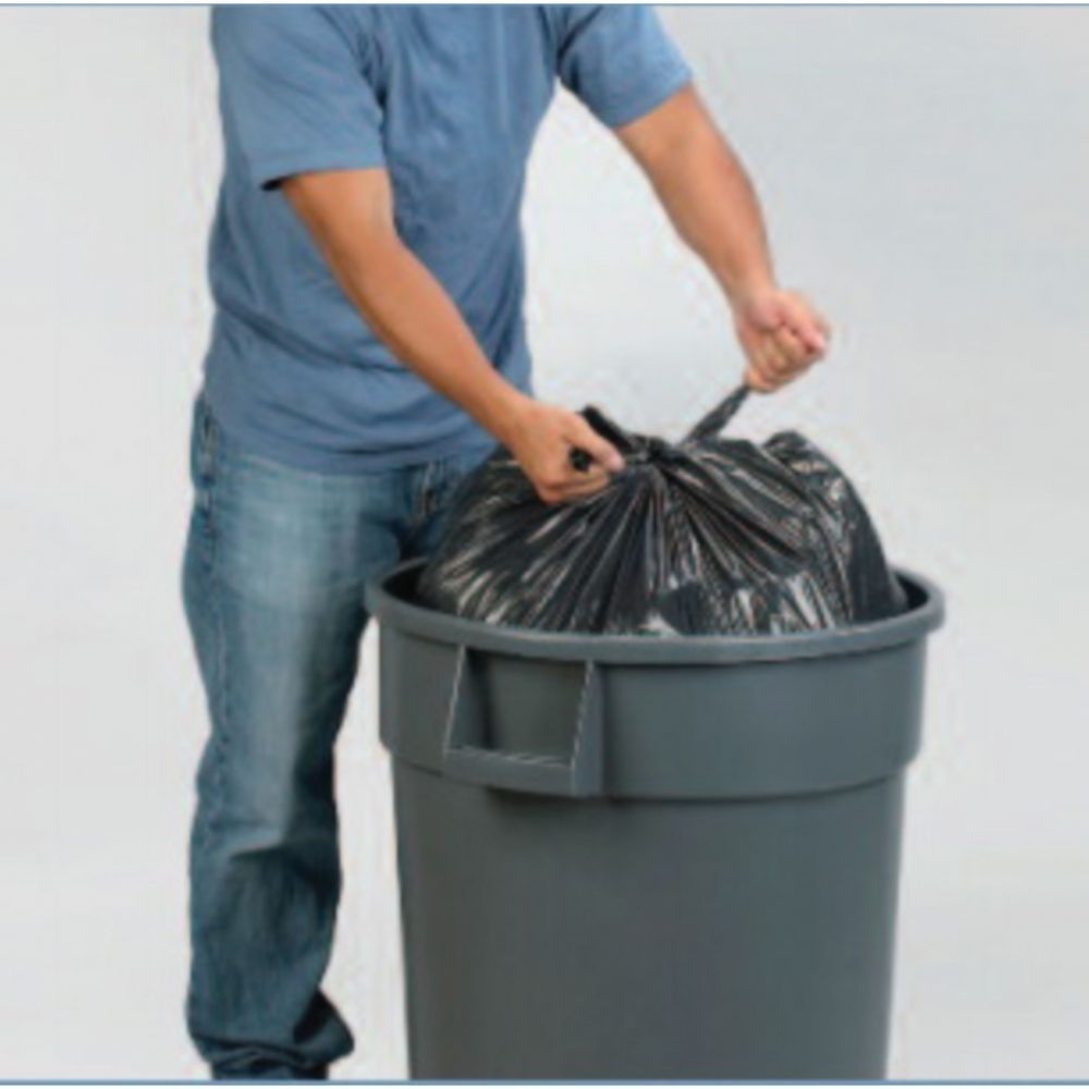 Aep 1.4 Mil Gray Lldpe Can Liner, 58 X 36 Inch -- 100 Per Case