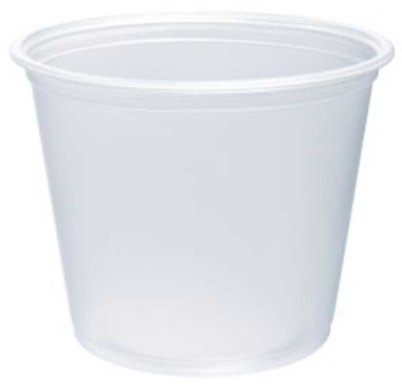 Conex Complementss Polypropylene Clear Round Portion Container, 5.5 Ounce -- 2500 Per Case