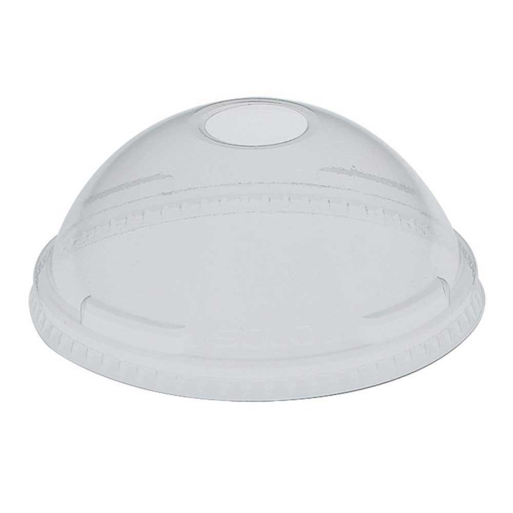 Solo Clear Pet Dome Lid With Hole For Cup -- 1000 Per Case