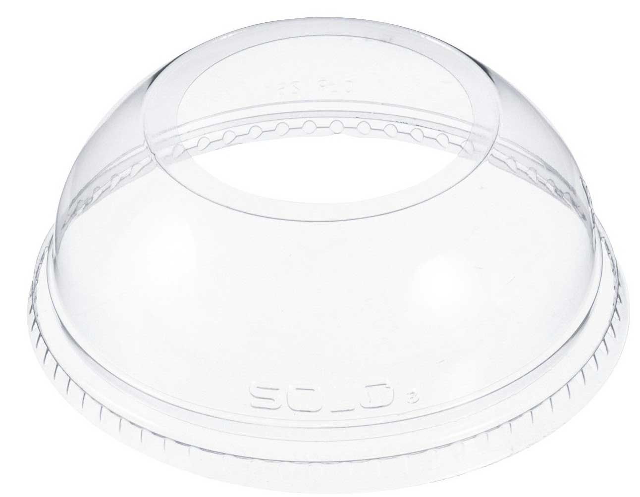 Solo Clear Pet Dome Lid With 1.9 Inch Hole For Cup -- 1000 Per Case