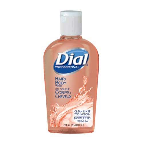 Dial Body And Hair Shampoo, 7.5 Ounce Bottle With Flip Cap -- 24 Per Case