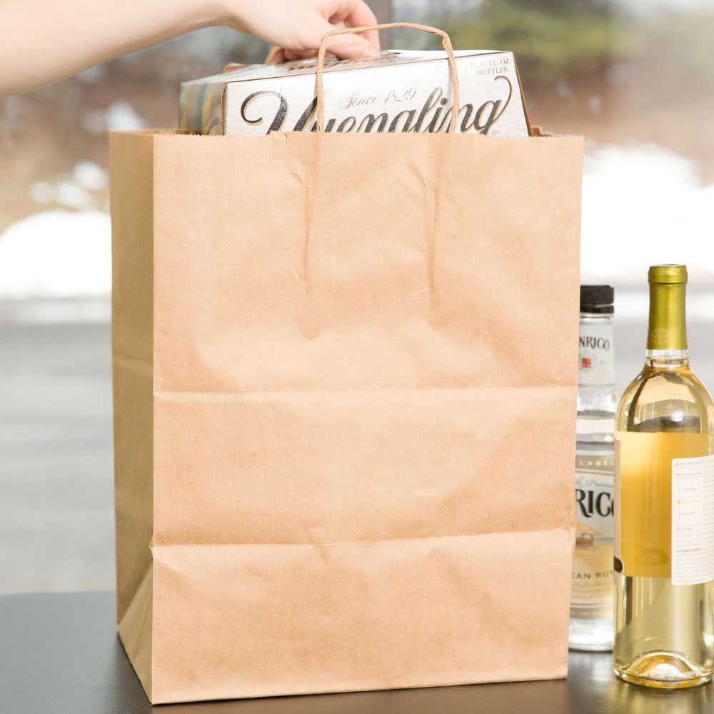 Duro Hilex Dubl Life Brown Virgin Paper Bag, 12 X 9 X 15.75 Inch -- 200 Per Case