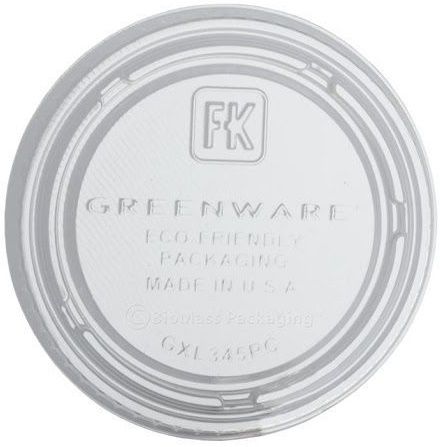Greenware Clear Plastic Flat Round Lid For Portion Cups -- 2000 Per Case