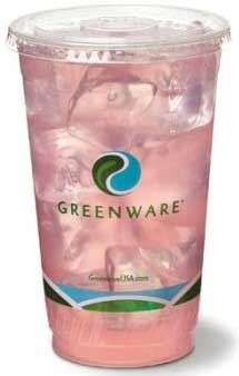 Fabri-kal Greenware Pla Clear Squat Cup, 16 Ounce -- 1000 Per Case