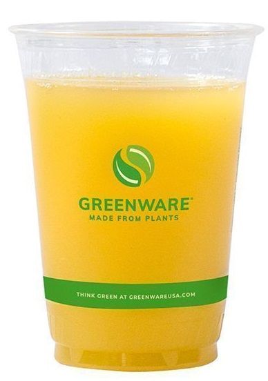 Fabri-kal Greenware Pla Clear Old Fashioned Cup, 9 Ounce Capacity -- 1000 Per Case