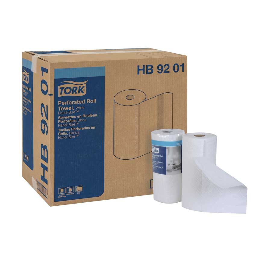 Tork Advanced Perforated White 2-ply Paper Kitchen Towel -- 3600 Per Case