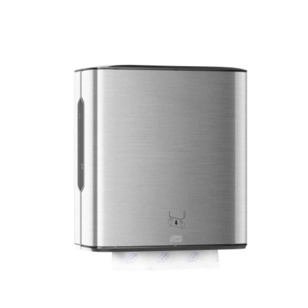 Tork Matic Universal Stainless Metal/plastic Silver Hand Towel Dispenser, 15.8 X 13.6 X 8.1 Inch