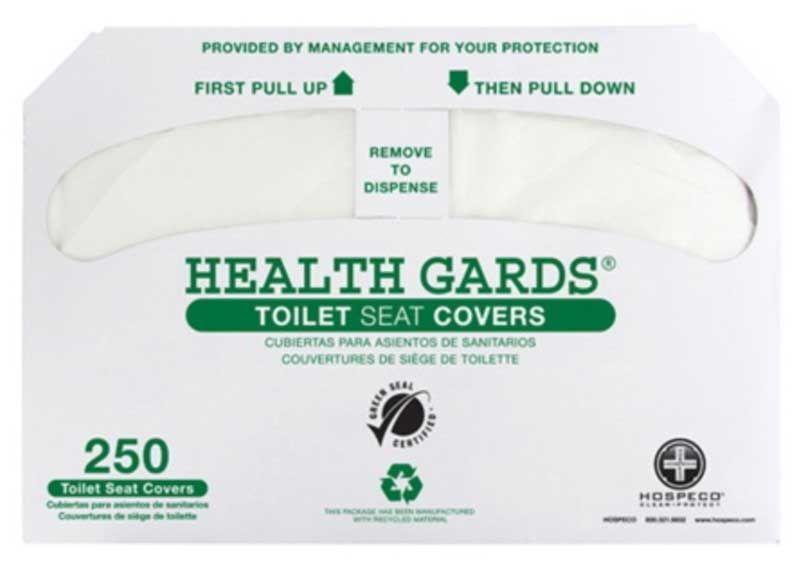 Hospital Specialty Company White Half Fold Recycled Toilet Seat Cover -- 5000 Per Case