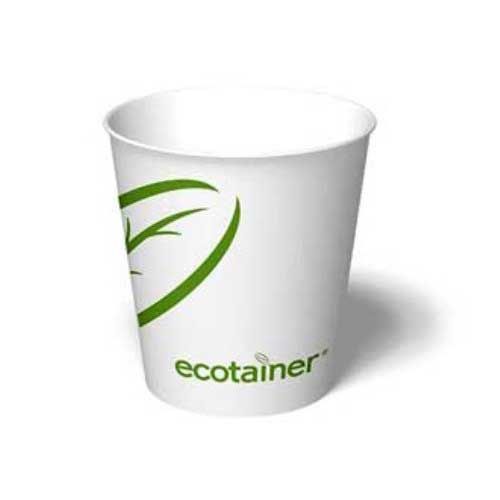 International Paper Polylactic Acid Leaf Print Hot Cup, 10 Ounce Capacity -- 1000 Per Case