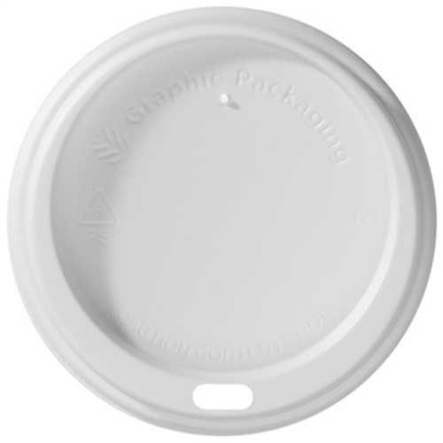 International Paper White Polystyrene Regular Standard Dome Cup Lid Only -- 1000 Per Case