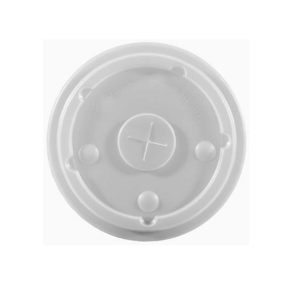 International Paper Translucent Polystyrene Flat Lid With Bubble For 22 Ounce Cup -- 2000 Per Case