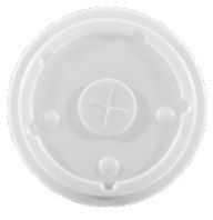Graphic Packaging Clear Polystyrene Translucent Flat Lid For Paper Cold Cup -- 1000 Per Case