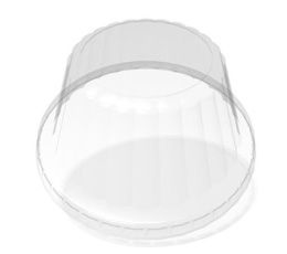 Graphic Packaging Clear Dome Lid, 3 Ounce -- 1000 Per Case