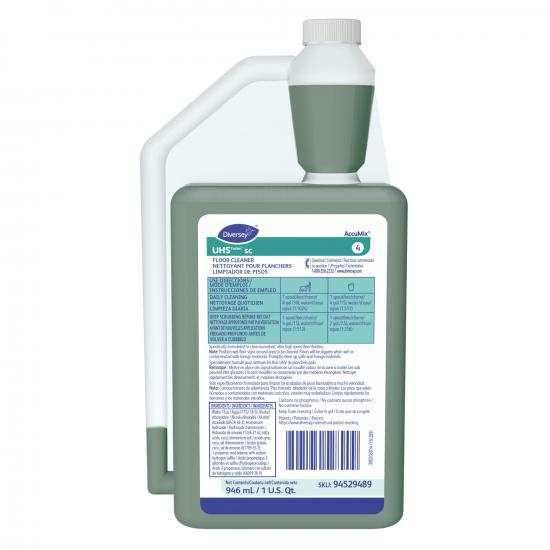Diversey Uhs Sc Green Floor Cleaner Liquid, 32 Ounce -- 6 Per Case