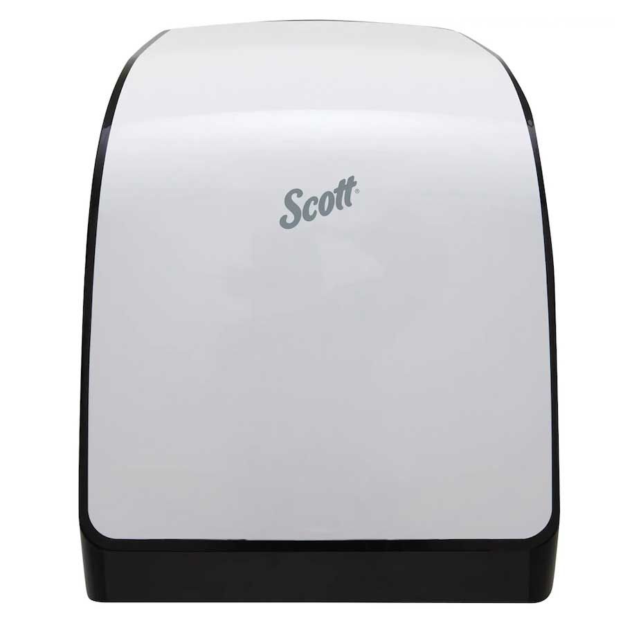 Scott Pro White Plastic Electronic Hard Roll Paper Towel Dispenser System, 12.66 X 16.44 X 9.18 Inch