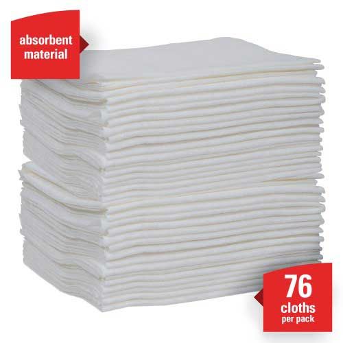 Wypall White Rectangular Reinforced Teri Task Wipe, 12.5 X 12 X 12.0 Inch -- 912 Per Case