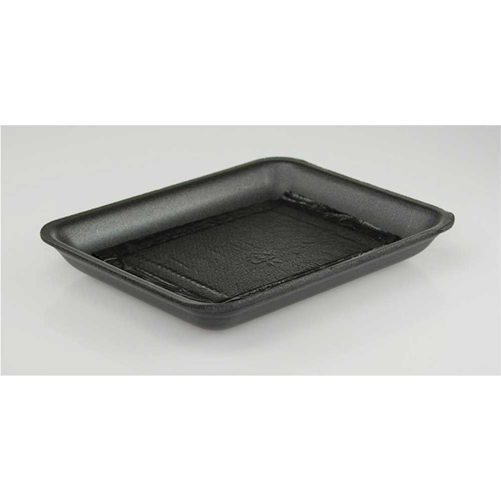 Pactiv 4p Eps Black Padded Tray -- 300 Per Case