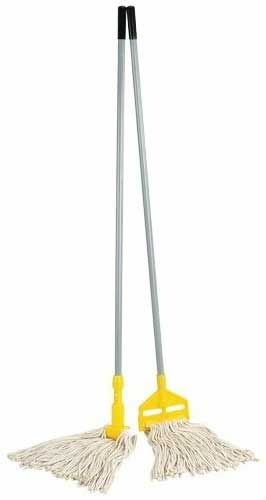 Rubbermaid Gripper Clamp Style Gray Fiberglass Wet Mop Handle, 60 Inch