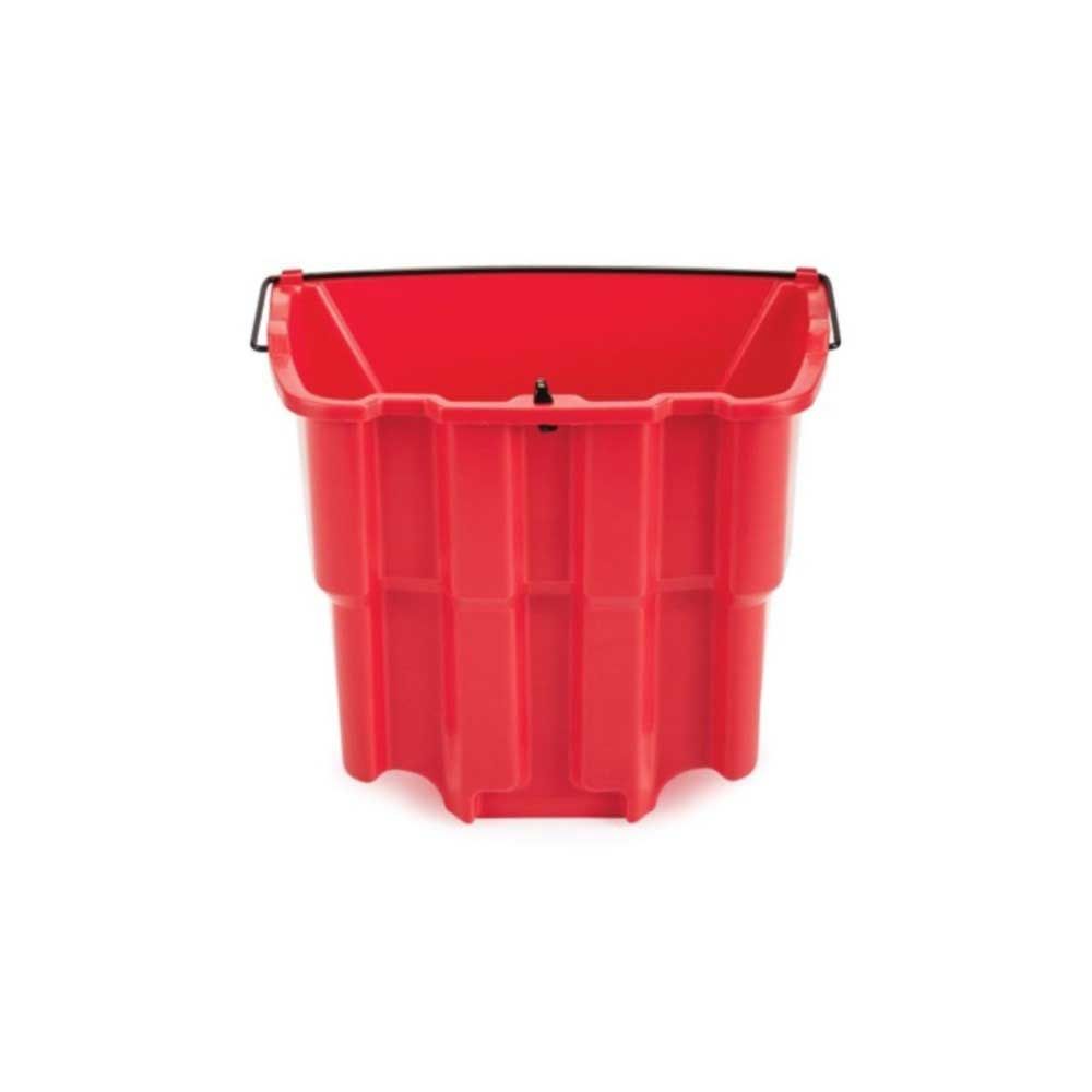 Rubbermaid Commercial Wavebrake Red Dirty Water Bucket, 18 Quart Capacity -- 6 Per Case
