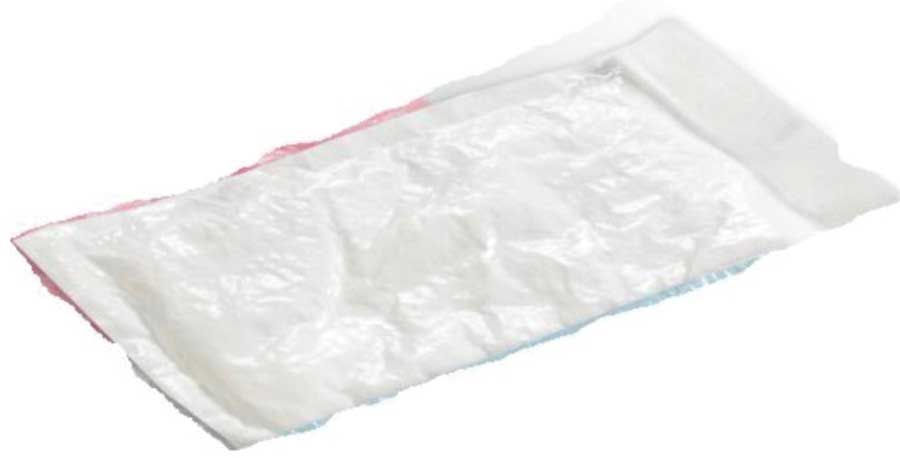 Novipax Dri-loc White/white Absorbent Pad, 4 X 7 Inch -- 2000 Per Case