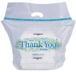 Hilex Poly Thank You Load And Seal Polyethylene Natural 1.5 Mil Tamper Evident Delivery Bag, 21 X 17 X 9 Inch -- 500 Per Case