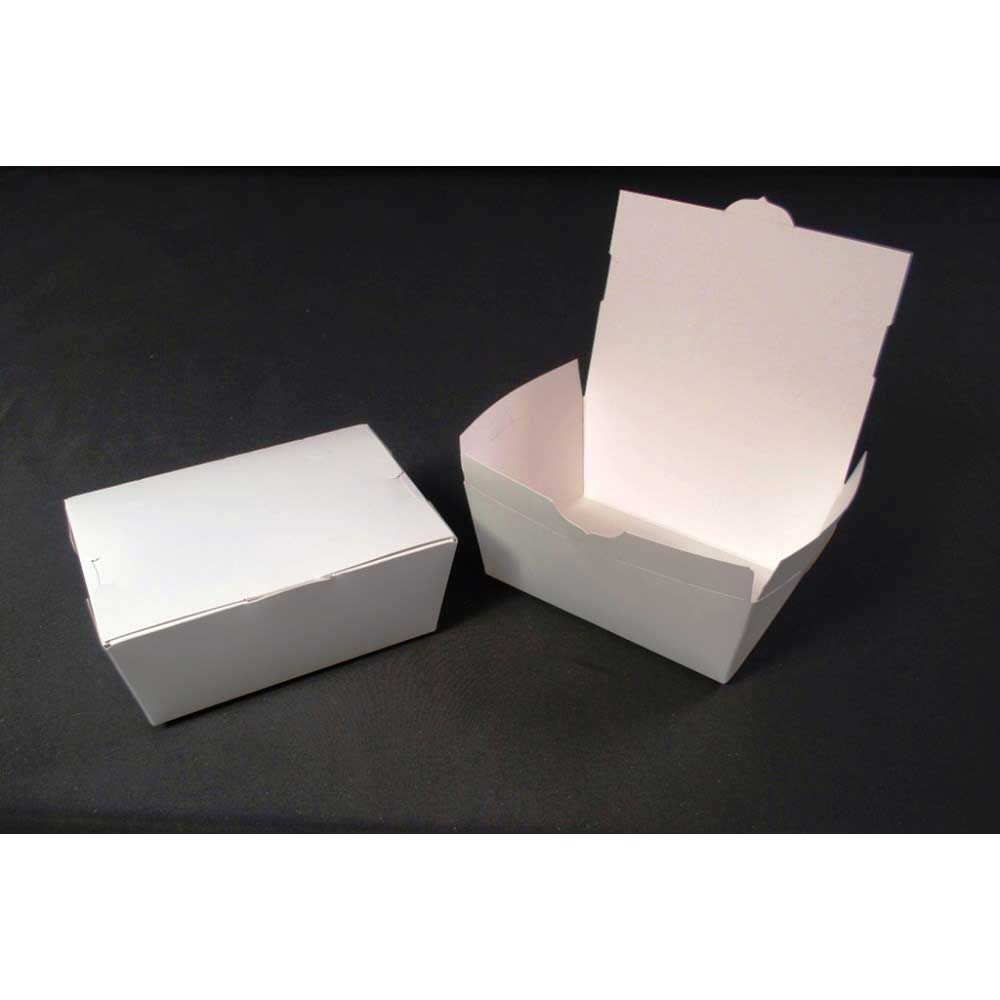 Champpak Number 4 No-leak White Paper Carryout Box 7.75 X 5.5 X 3.5 Inch -- 160 Per Case