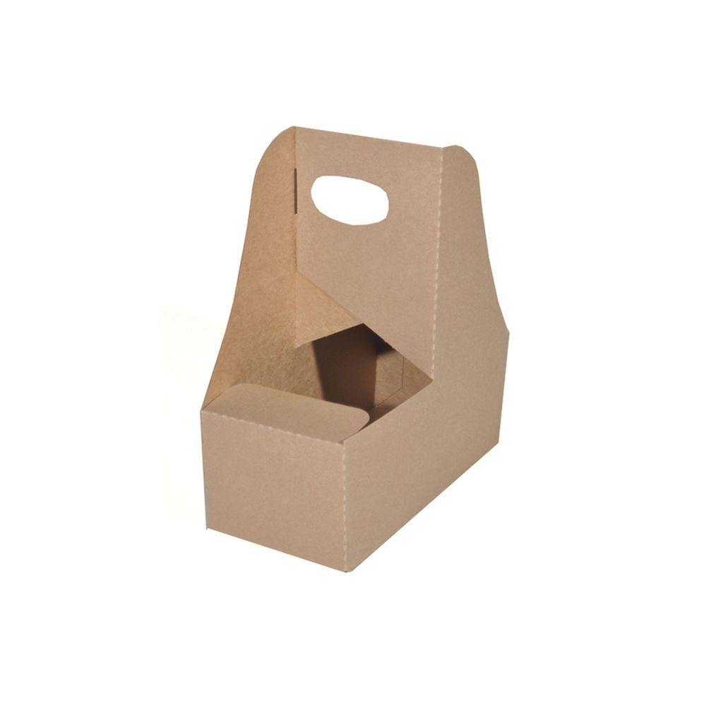 Southern Champion Tray On The Go 2 Cup Drink Carrier With Handle, 7.625 X 3.75 X 8 Inch -- 250 Per Case