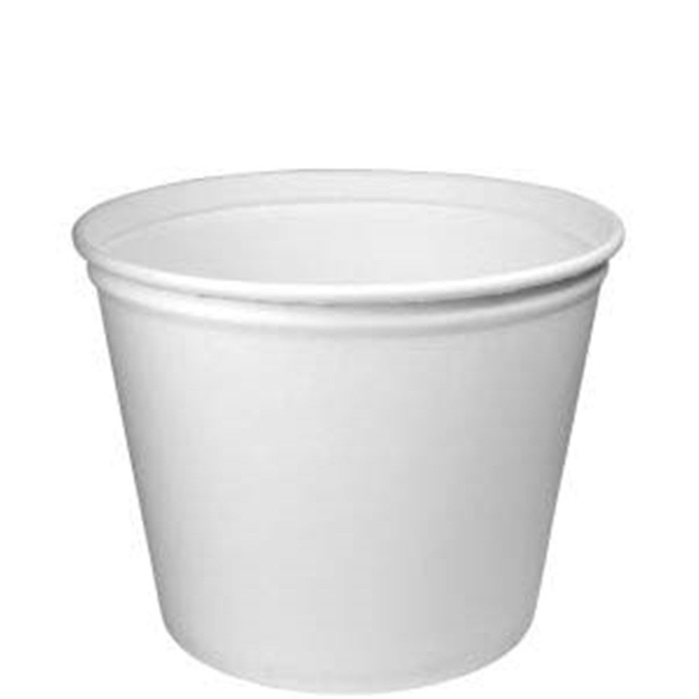 Solo White Paper Non-coated Bucket, 83 Ounce -- 100 Per Case