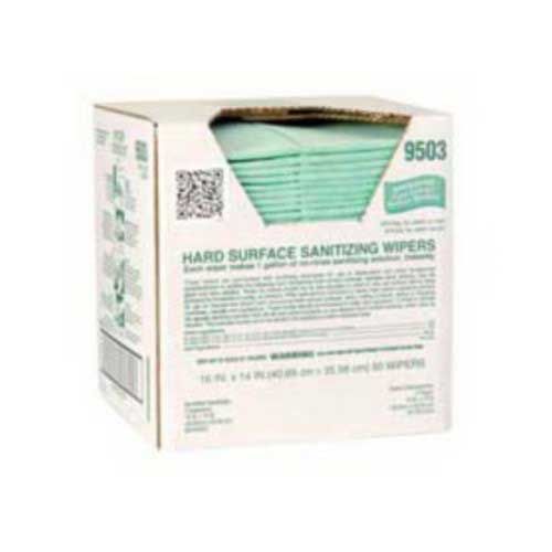 Itw Professional Green Hard Surface Sanitizing Wipe -- 50 Per Case