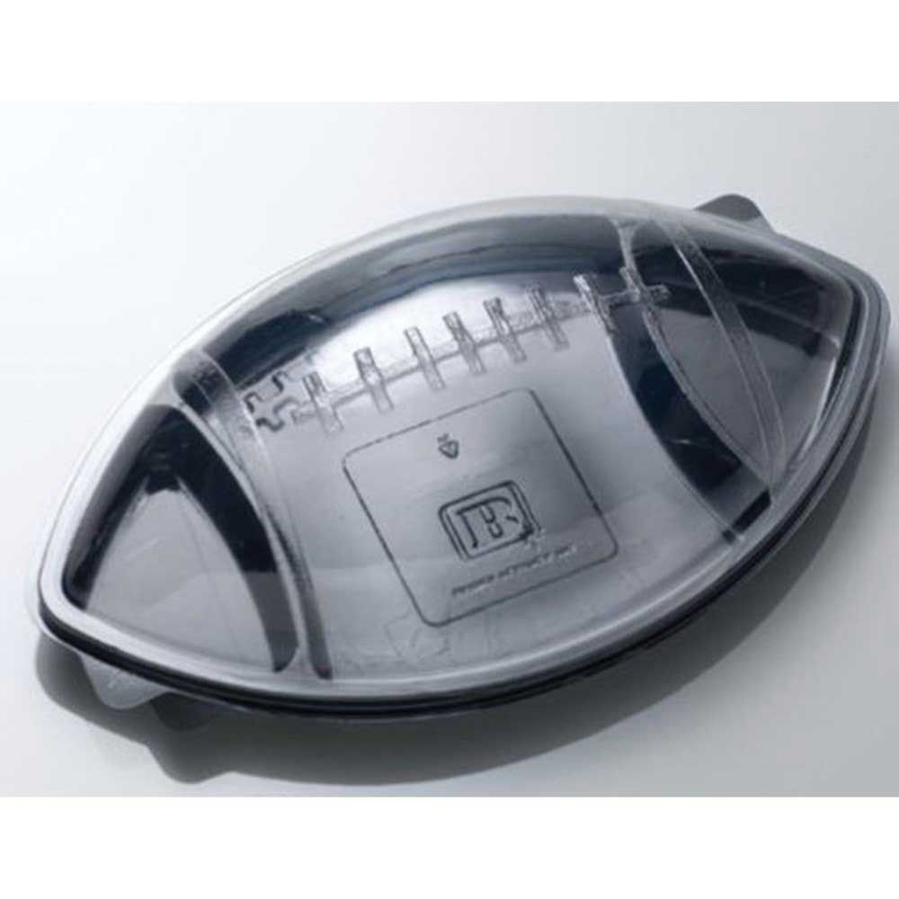 Bardes Plastics Black Pet Football Container With Dome Cover, 76 Ounce -- 25 Per Case
