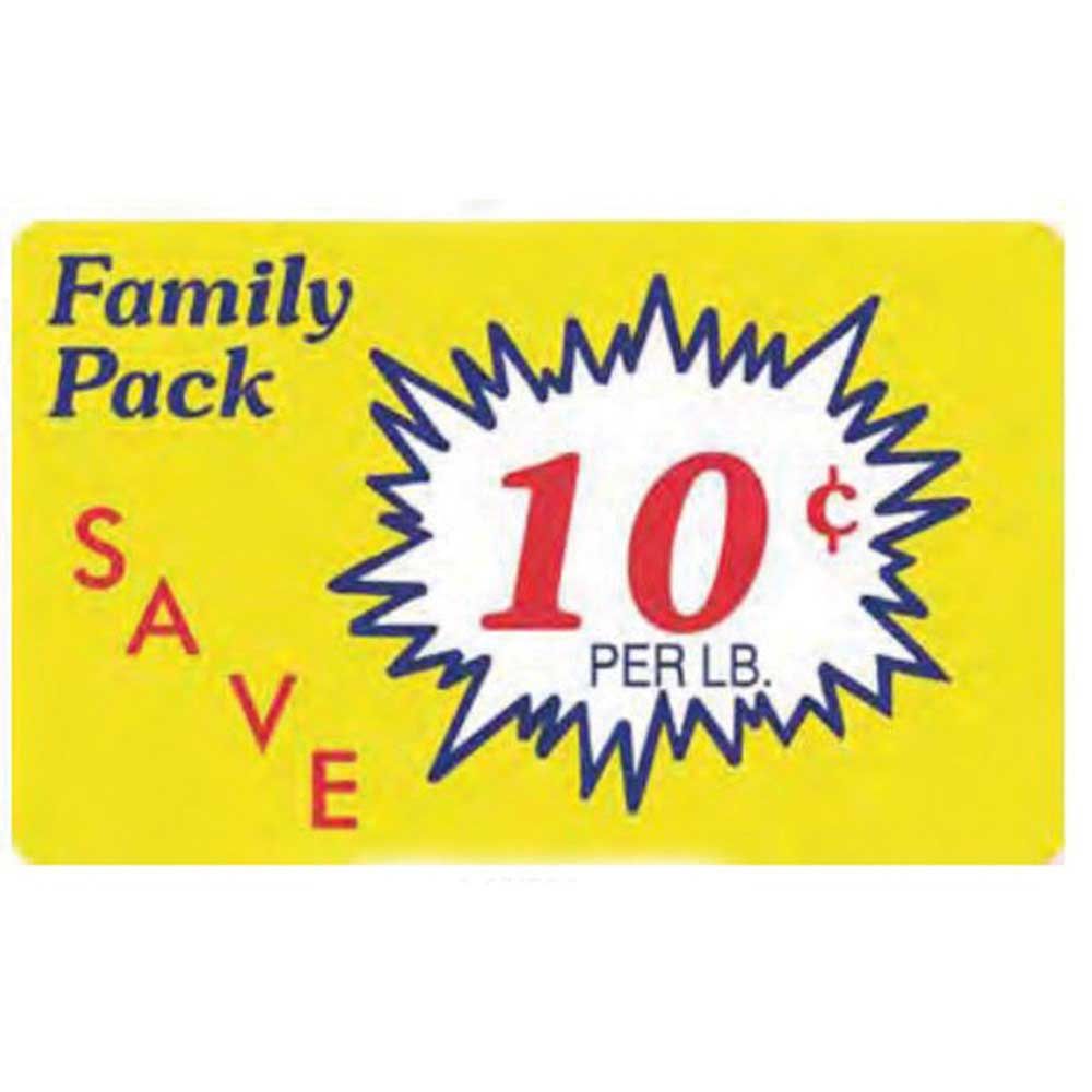 Bollin Label Family Pack 10 Label, 2.2 X 3.6 Inch, 500 Per Roll
