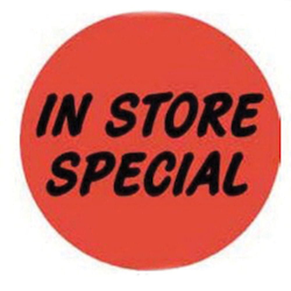 Bollin In Store Special Promotional Circle Label, 2 Inch -- 1000 Per Case