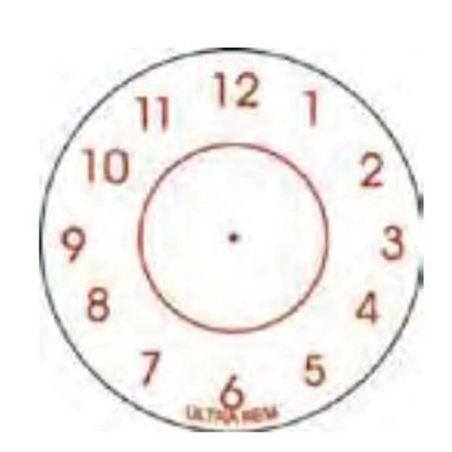 Bollin Small Blank Clock Label, 1.25 Inch, 1000 Per Roll