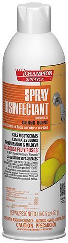 Champion Sprayon Citrus Scent Disinfectant Spray, 16.5 Ounce -- 12 Per Case