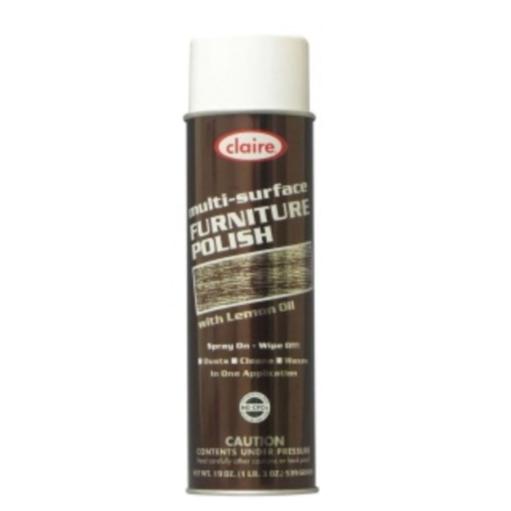 Claire Furniture Polish, 19 Ounce Aerosol -- 12 Per Case