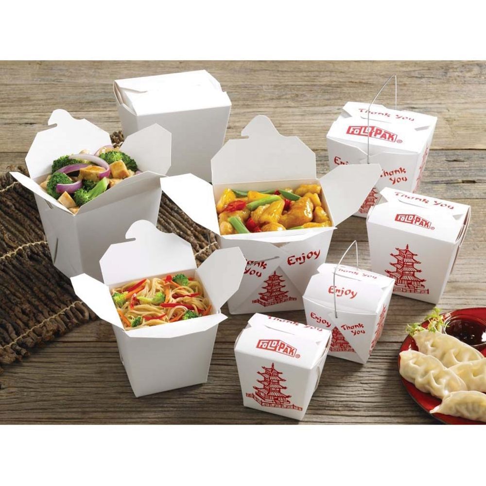 Fold-pak Pagoda Food Pail Without Wire, 64 Ounce Capacity -- 150 Per Case