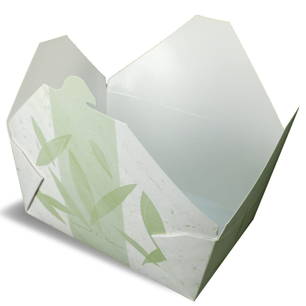 Fold-pak Bio Pak White Number 4 Food Container, 7.75 X 5.5 X 3.5 Inch -- 160 Per Case