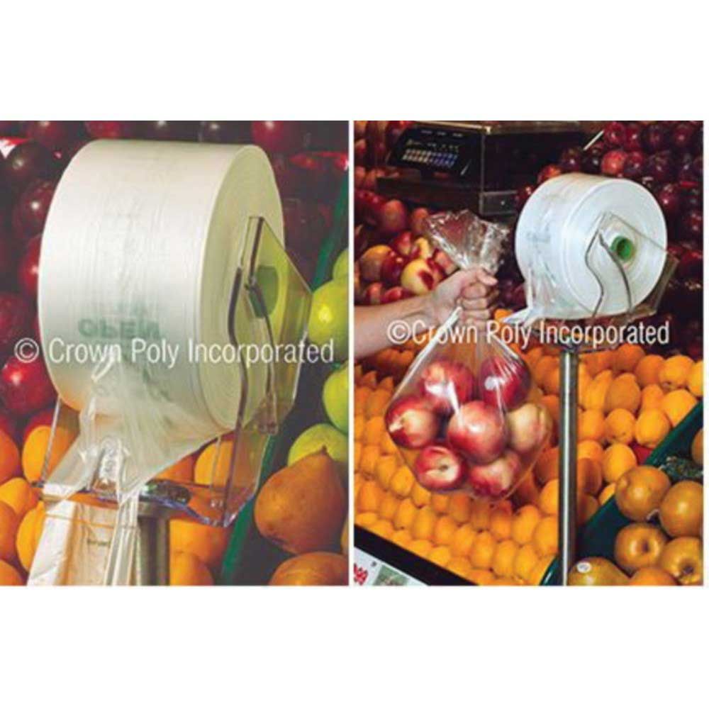 Crown Poly Pull N Pak High Density Polyethylene Produce Bag, 15. X 20 Inch -- 4000 Per Case