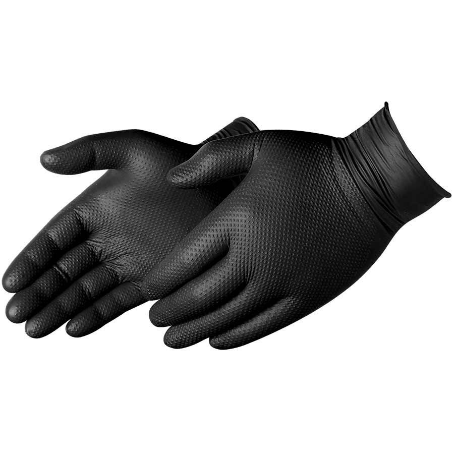 Liberty Safety Duraskin Black X Large Nitrile Powder Free Disposable Gloves -- 1000 Per Case