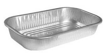 Handi-foil Silver Smooth Wall Entree Container With Dome Lid -- 125 Per Case