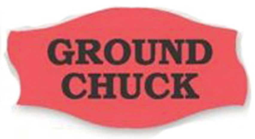 Epsen Hillmer Graphics Curly-q Red With Black Ground Chuck Label -- 1000 Per Case