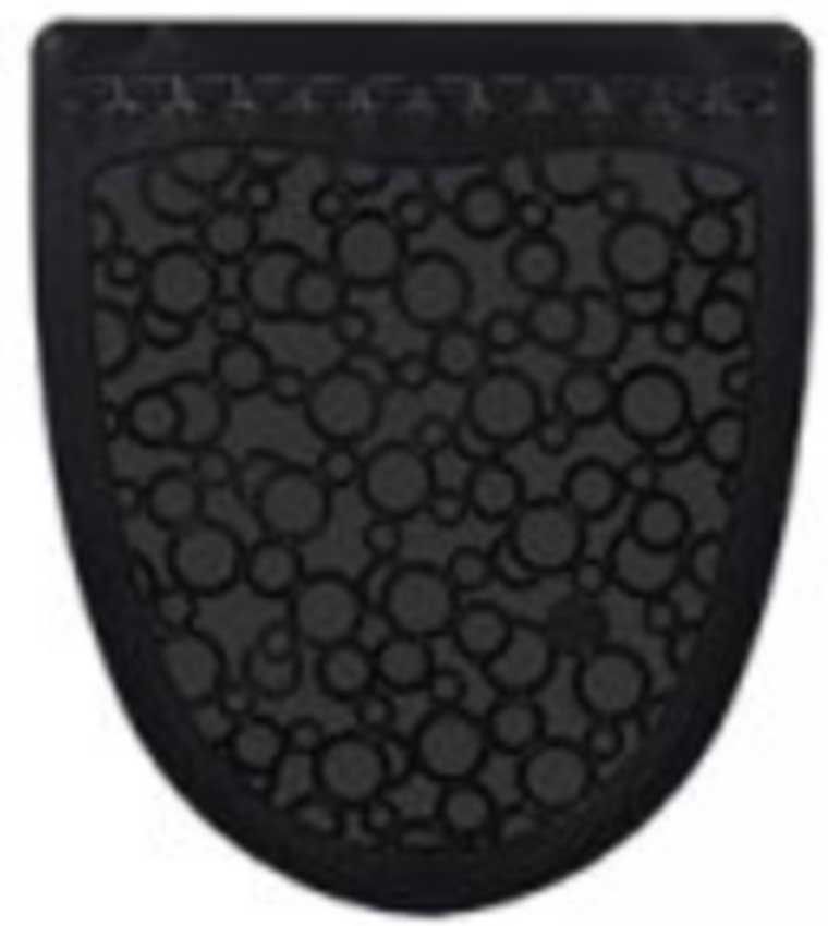 Fresh Products P Shield Black Rubber Urinal Mat -- 6 Per Case