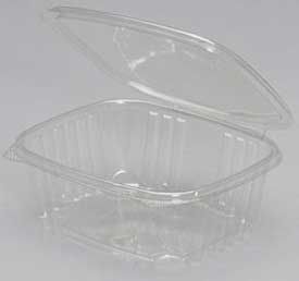 Secure Seal Clear Apet Plastic Rectangular Hinged Lid Deli Container, 32 Ounce -- 200 Per Case
