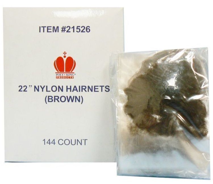Poly-king Nylon Hairnet, 22 Inch -- 1440 Per Case