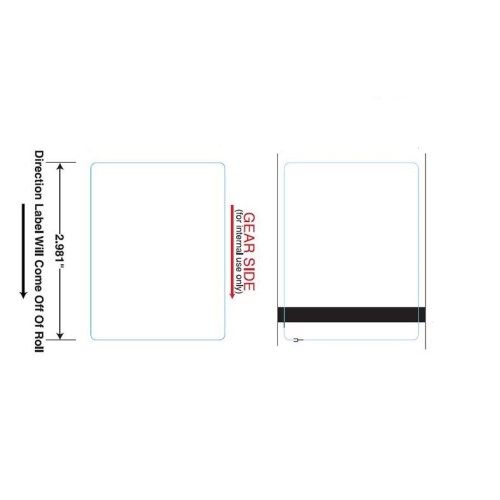 Itw Plain White Quantum Scale Label, 3 Inch -- 16000 Per Case