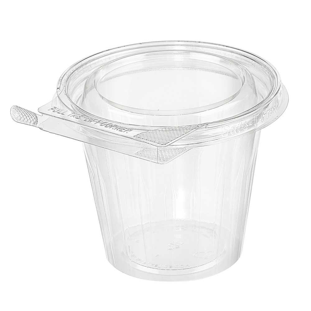 Inline Plastics Safe-t-gard Clear Plastic Fruit Cup, 12 Ounce -- 256 Per Case