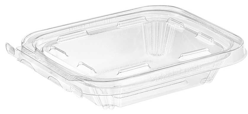 Inline Plastics Safe T Fresh Hinged Tamper Evident Deli Tub, 6 Ounce -- 240 Per Case
